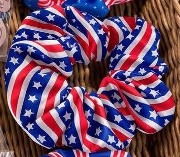 Patriotic Hair Scrunchies