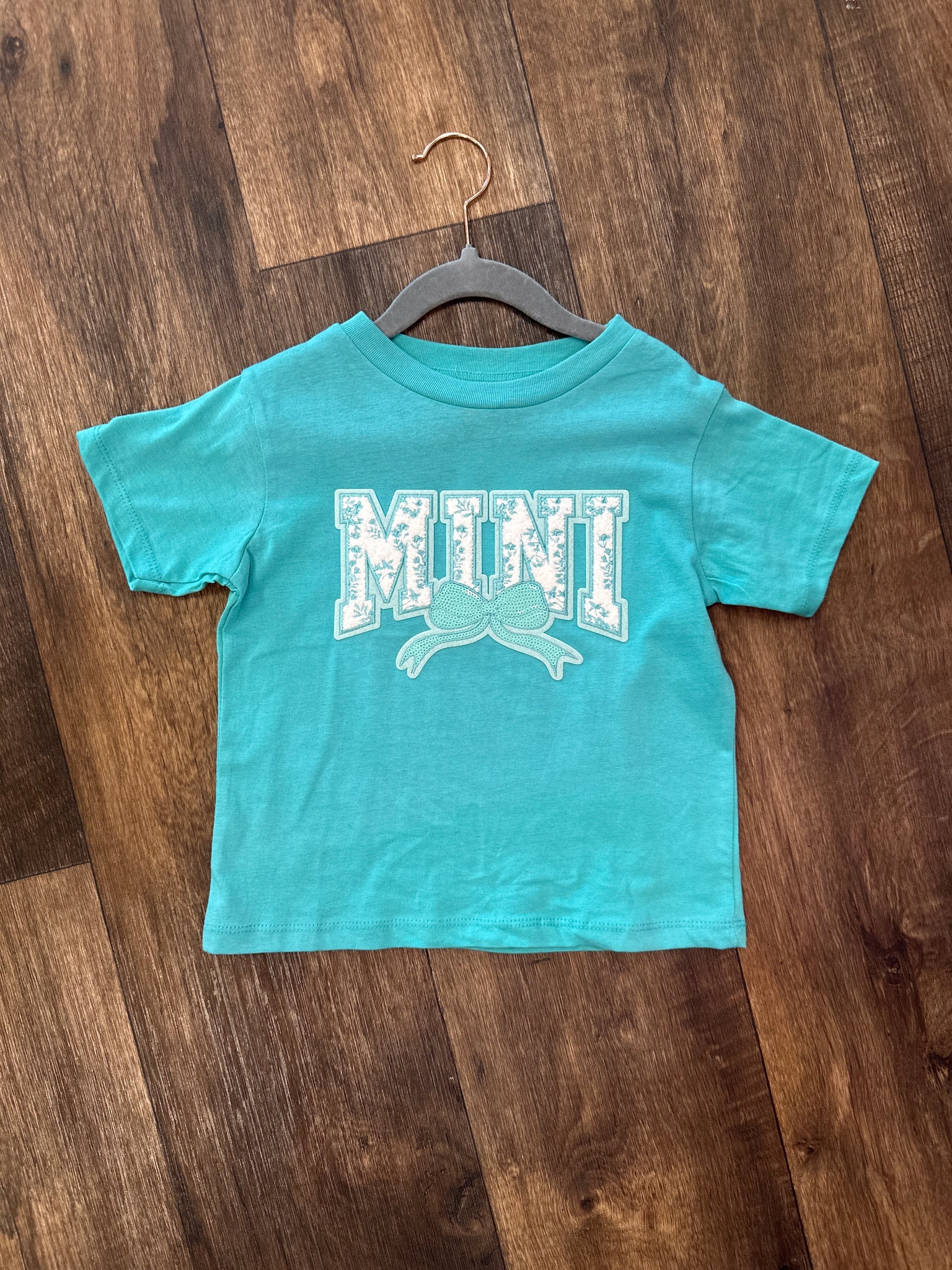Mini Patch Tee (Aqua)