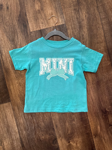 Mini Patch Tee (Aqua)