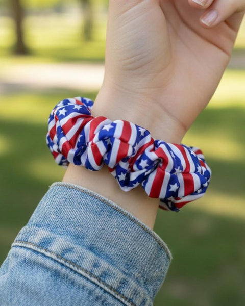 Patriotic Hair Scrunchies