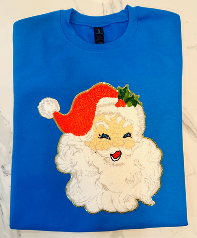 Blue Eyed Santa Sweatshirt