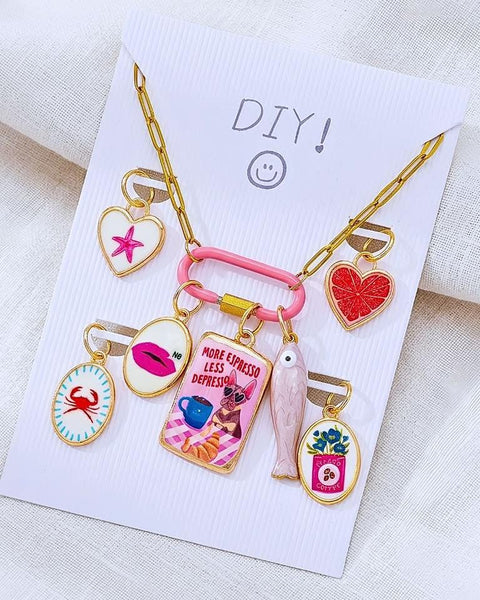 DIY Interchangeable Charm Necklace