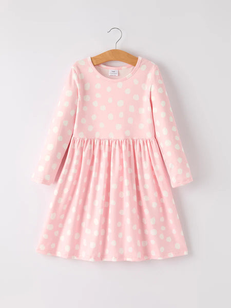 Pink Polka Dot Dress