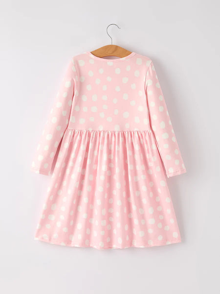 Pink Polka Dot Dress