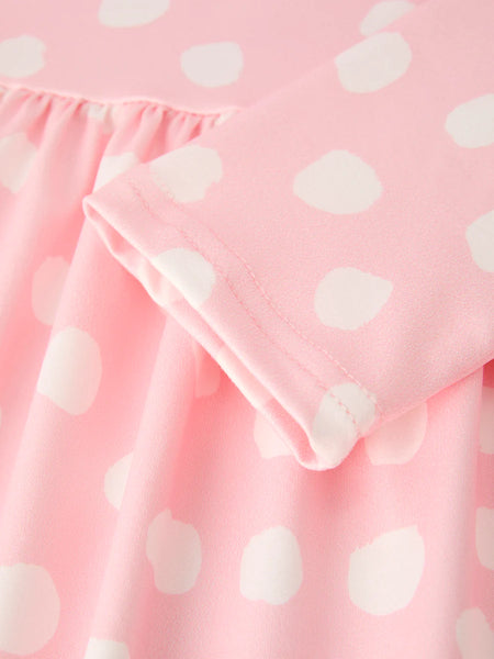 Pink Polka Dot Dress