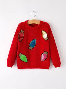 Holiday Bulb Sequin Sweater