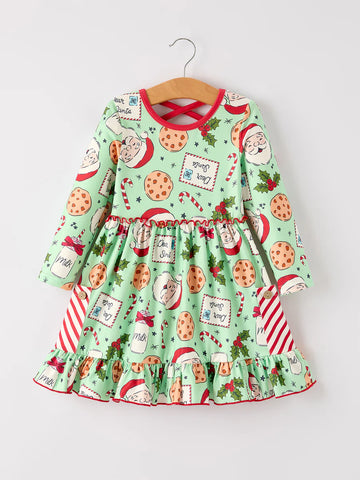 Santa Cookies and Milk Dress