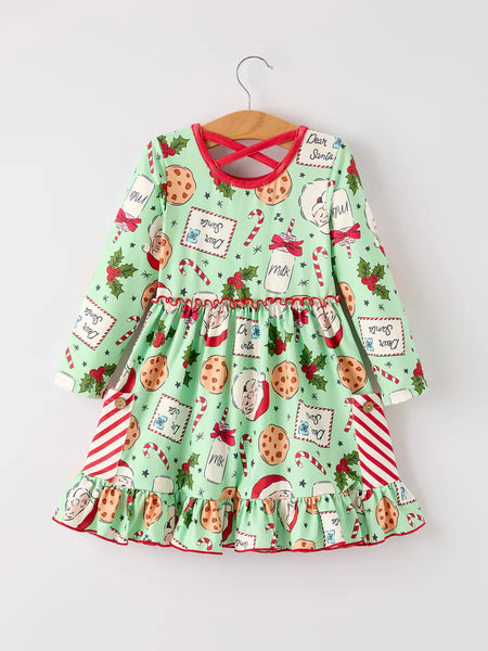 Santa Cookies and Milk Dress