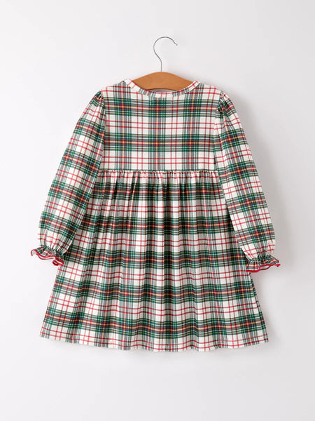 Christmas Smock Plaid Dress