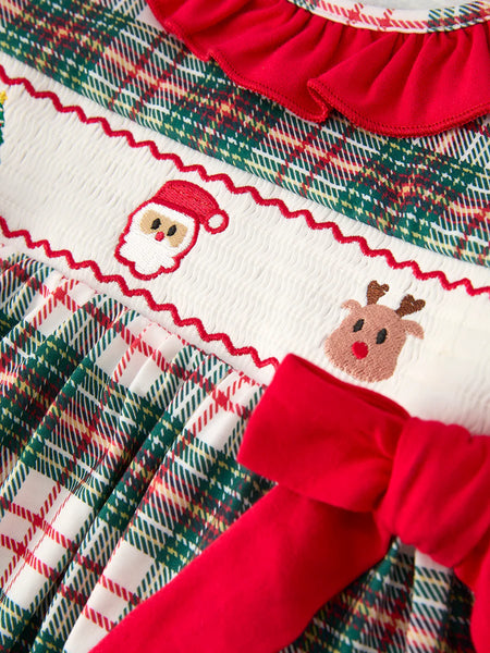 Christmas Smock Plaid Dress