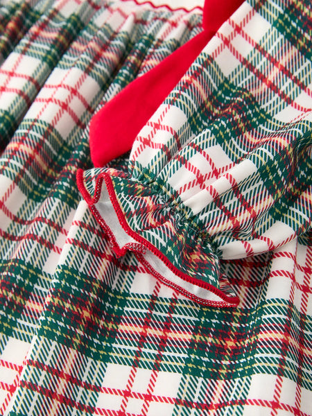 Christmas Smock Plaid Dress