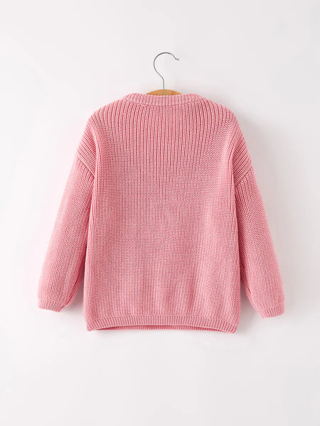 Candy Cane & Bow Sweater
