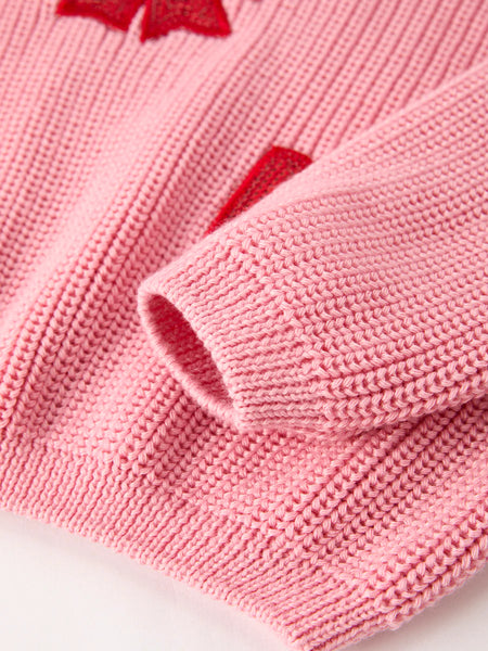 Candy Cane & Bow Sweater