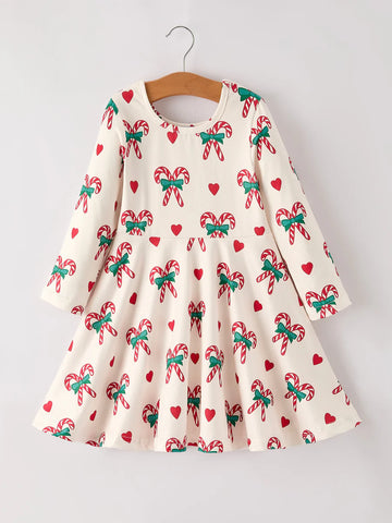 Heart Candy Cane Dress