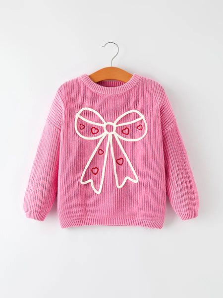 Pink Bow Sweater