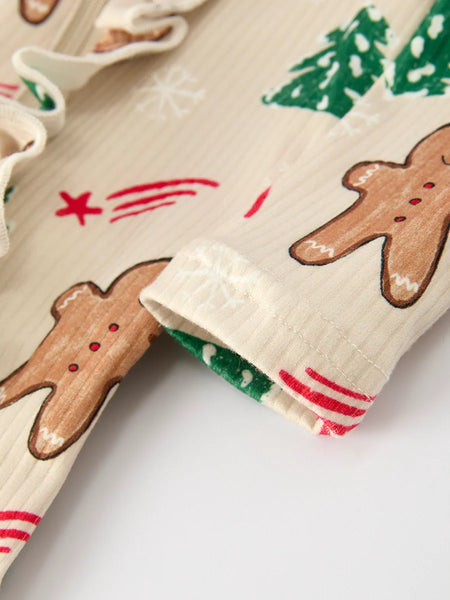Gingerbread Sweet Holiday Footie
