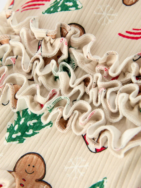 Gingerbread Sweet Holiday Footie