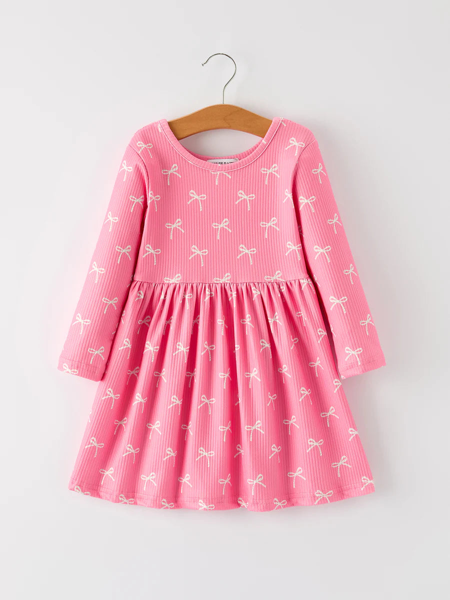 Coquette Pink Bow Dress