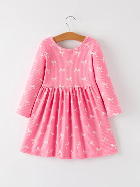 Coquette Pink Bow Dress