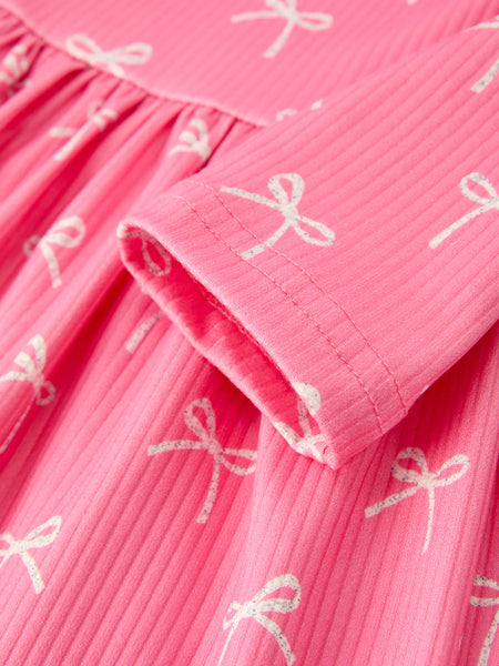 Coquette Pink Bow Dress