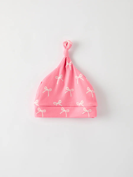 Coquette Pink Bow Footie