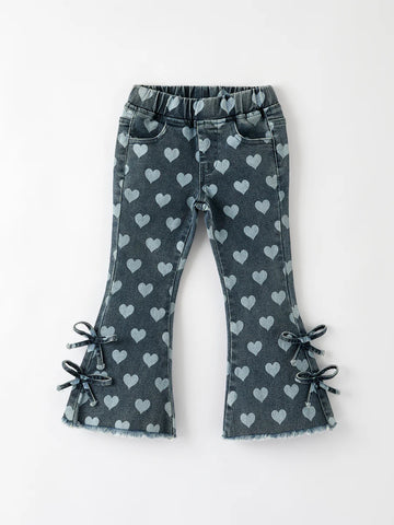 Heart Denim Bells