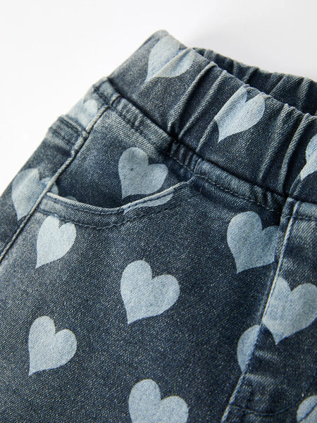 Heart Denim Bells