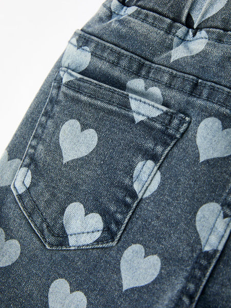 Heart Denim Bells
