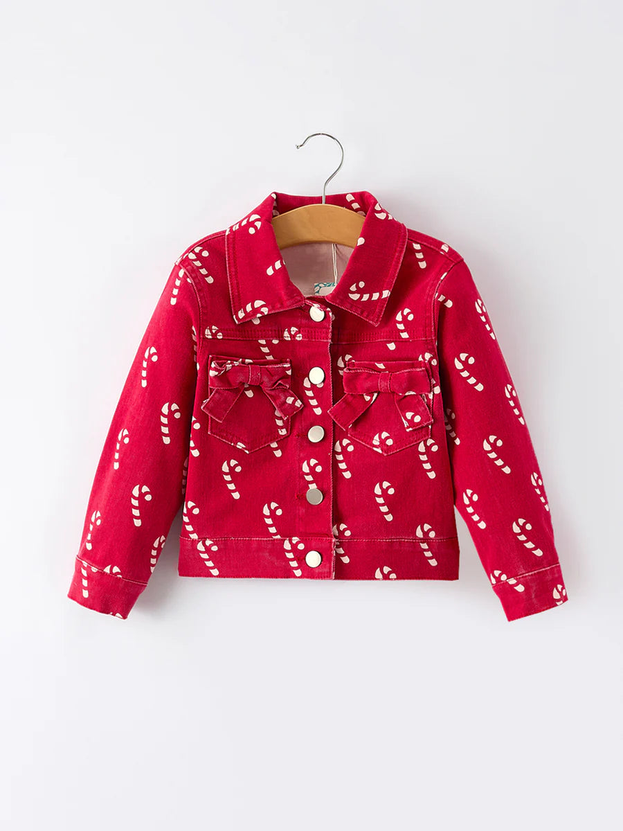 Candy Cane Denim Jacket