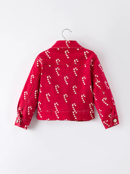 Candy Cane Denim Jacket