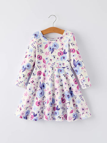 Purple Floral Dress