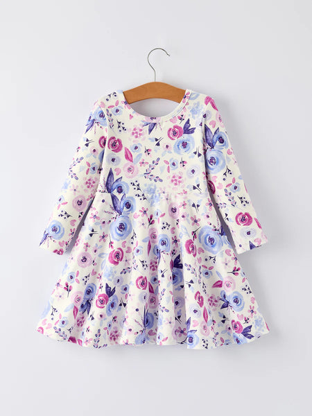 Purple Floral Dress