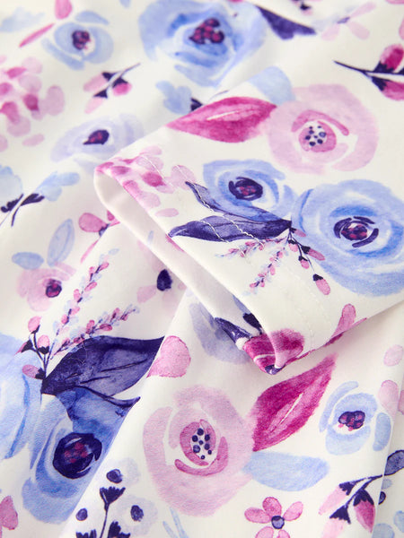 Purple Floral Dress