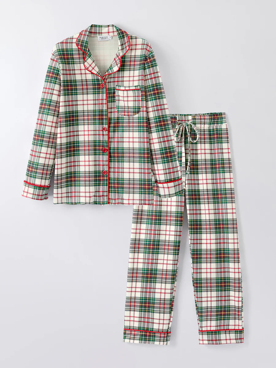 Mommy & Me Plaid PJ Set (Mom)