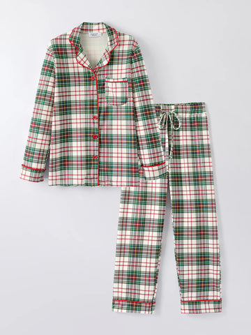 Mommy & Me Plaid PJ Set (Mom)