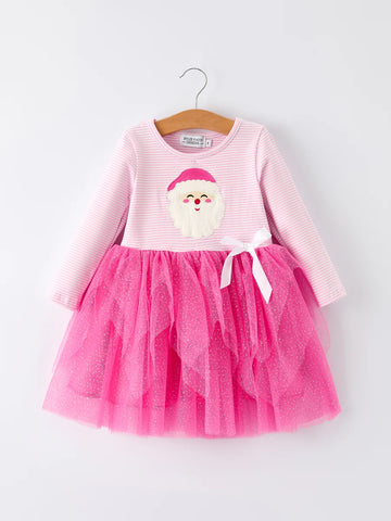 Santa Striped Tutu Dress