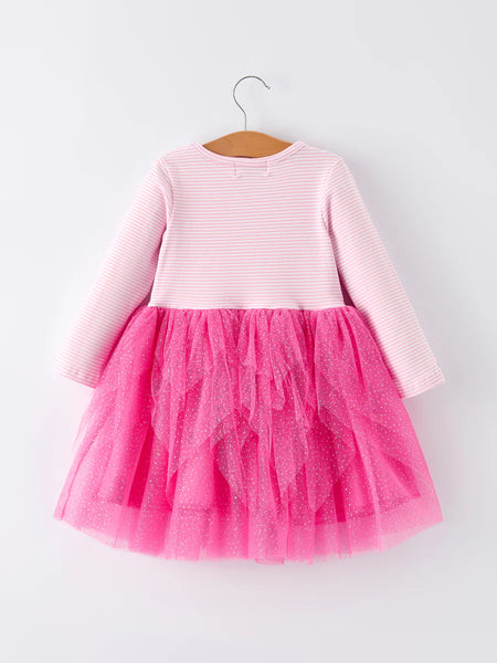 Santa Striped Tutu Dress