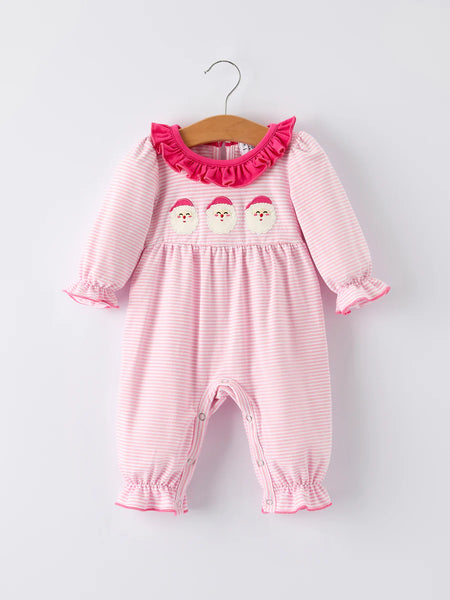 Santa Striped Romper