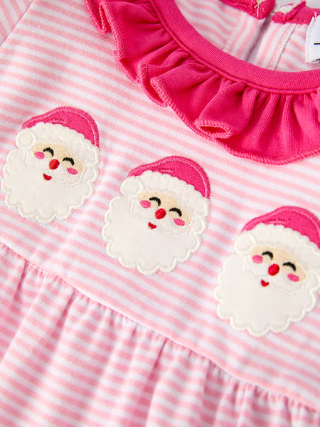 Santa Striped Romper