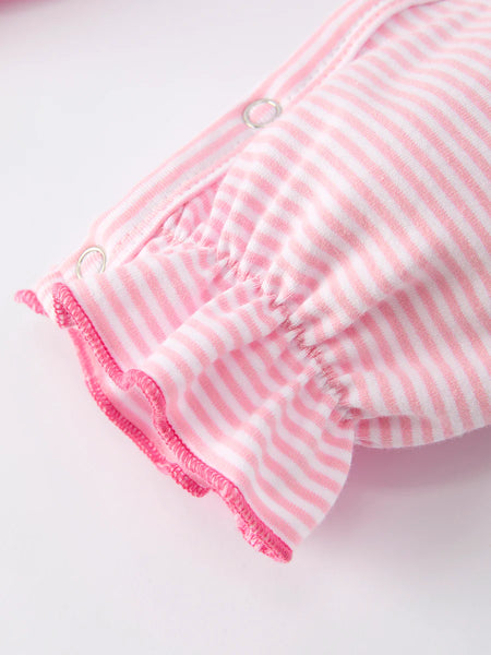 Santa Striped Romper