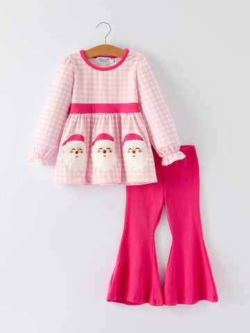Pink Santa Bells Set