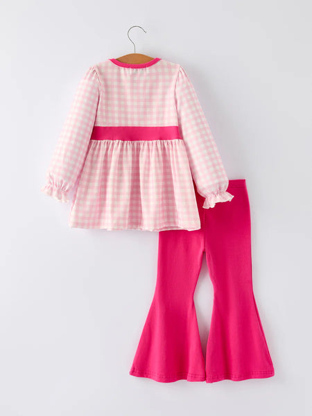 Pink Santa Bells Set