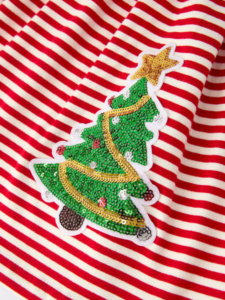 Christmas Tree Striped Dress
