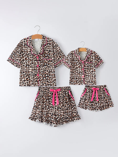 Mommy & Me Leopard PJ Set (mom)