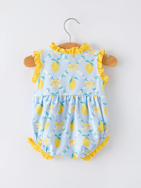 Lemon Floral Romper