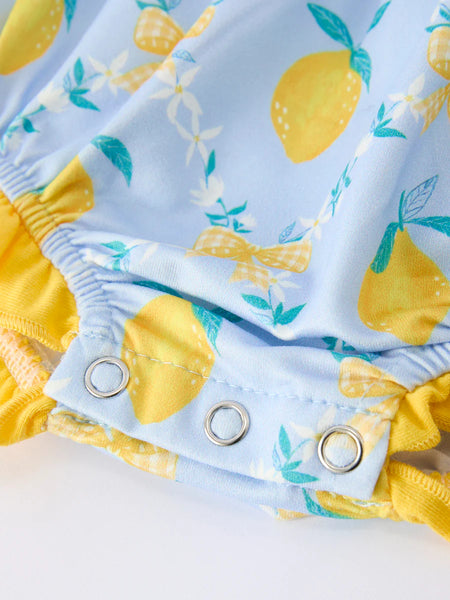 Lemon Floral Romper