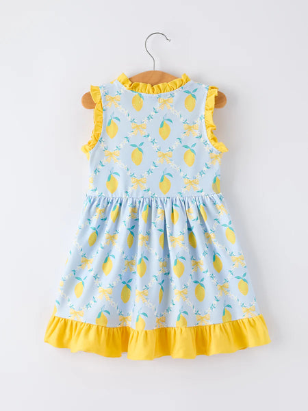 Lemon Floral Dress
