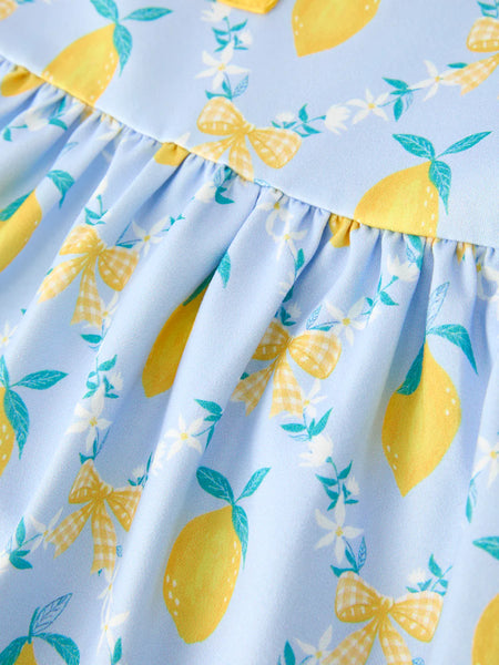 Lemon Floral Dress