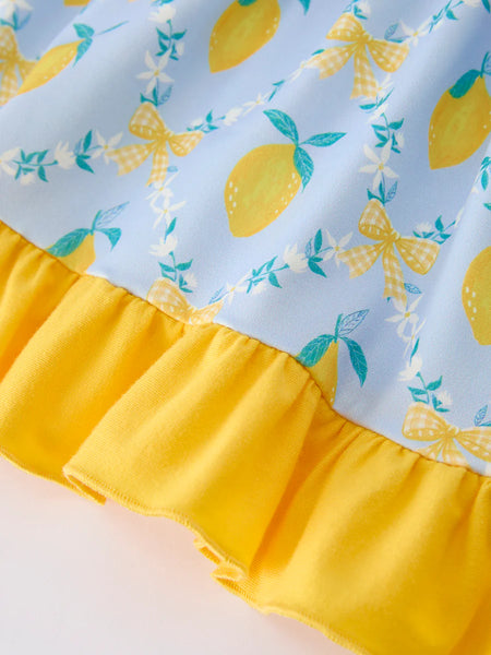 Lemon Floral Dress