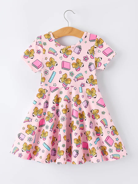 Back to School Rainbow Pencil Dress